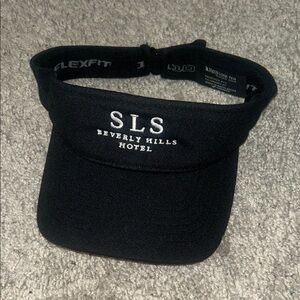 SLS Beverly Hills hotel black athletic visor